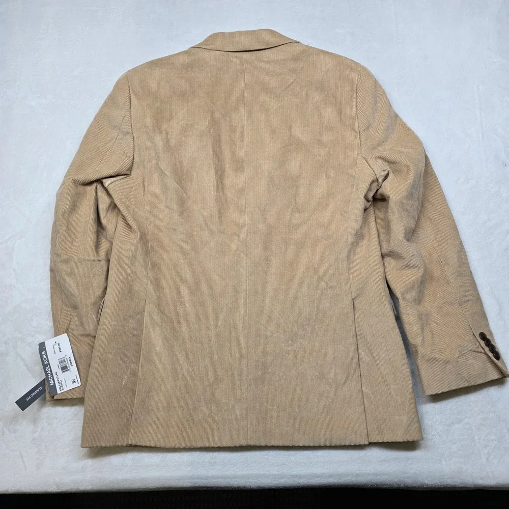 Michael Kors Corduroy Sport Coat Mens 38R‎ 38 Camel Tan Classic Fit $295
